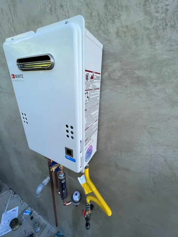 Tankless water heater installation for Hillsmere Shores homes